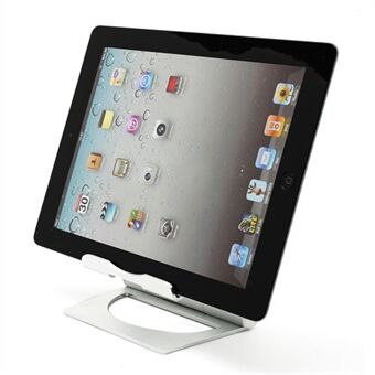 Kiinteä alumiininen Stand Apple iPad / Tablet PC / matkapuhelimelle - hopean värinen
