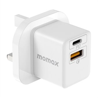 MOMAX 20W PD-pikalaturi Type-C + USB-puhelimen latausvirtalähde