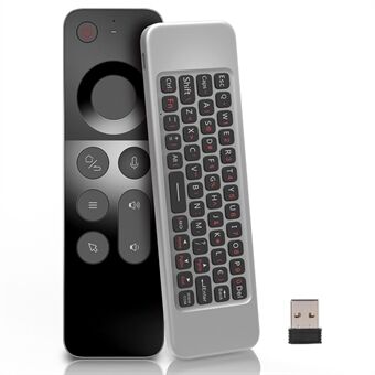 WECHIP W3 2.4G 3-in-1 2.4G langaton näppäimistö Voice Air Mouse -kaukosäädin