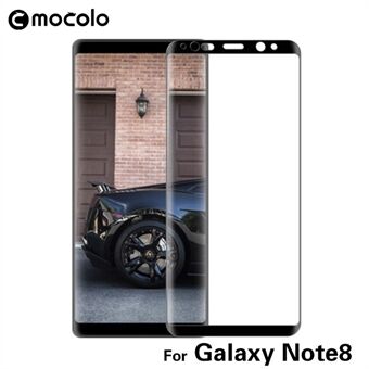 MOCOLO for Samsung Galaxy Note 8 3D kaareva näytönsuoja karkaistua lasia - musta