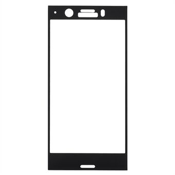 Karkaistu lasi koko näytön peittävä suojakalvo Sony Xperia XZ1 Compact -puhelimelle - musta