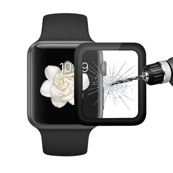 HAT Prince 3D Edge koko näytön suojattu karkaistu lasi Apple Watch Series 2/1 38 mm 