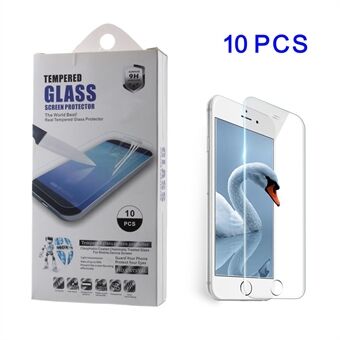 10 kpl / sarja iPhone 7: lle 4,7 tuuman 0,3 mm: n matkapuhelimen näytönsuojat karkaistua lasia (Arc Edge)