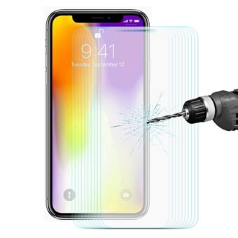 ENKAY 10 kpl / sarja 0,26 mm 9H 2,5D Arc Edge karkaistu lasi näytönsuojat iPhonelle (2019) 6,5" / XS Max 6,5"