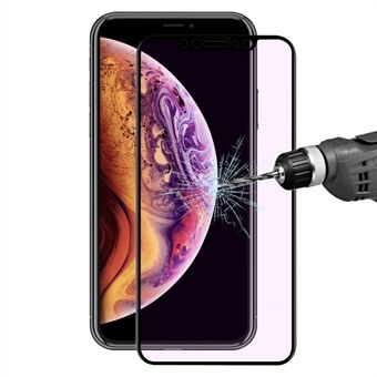 HAT Prince iPhonelle (2019) 6,1 "/ XR 6,1 tuumaa 0,2 mm 9H 3D kaareva hiilikuitureuna, Edge säteilyä estävä karkaistu lasi koko näytön suojakalvo