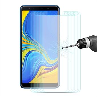10 kpl ENKAY 0,26 mm 9H 2,5D Arc Edge Scratch karkaistu lasi näyttökalvot Samsung Galaxy A7:lle (2018)