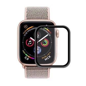 HAT Prince Apple Watch Series 5 4 40mm 0.2mm 9H 3D alumiiniseosreuna karkaistu Edge [täysi peittävä] [Scratch]