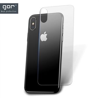 GOR for iPhone XS Max 6,5 tuuman 2,5D-selkänoja karkaistua lasia [Anti-räjähdys]