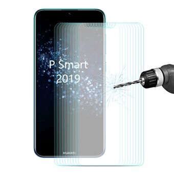 10 kpl ENKAY 0,26 mm 9H 2,5D Arc Edge Räjähdyssuojattu karkaistu lasi näytönsuojakalvot Huawei Huawei Honor 10 Lite / P Smart -puhelimelle (2019)