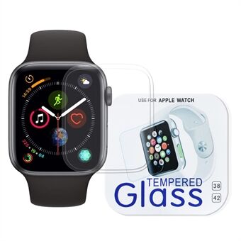 9H koko näytön peittävä karkaistu lasisuoja Apple Watch Series 4:lle 44mm