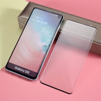 Täysikokoinen karkaistu lasi näytön kalvosuoja Samsung Galaxy S10:lle (sormenjälkilukitus)