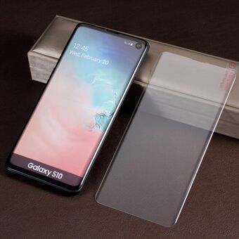 3D-kattava UV-nestemäinen karkaistu lasinen näytönsuoja + UV- Lampe Samsung Galaxy S10: lle