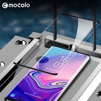 MOCOLO 3D -näyttö, koko näyttö, kaareva karkaistu lasi, suojakotelo (sormenjäljen lukitus) - Samsung Galaxy S10 Plus