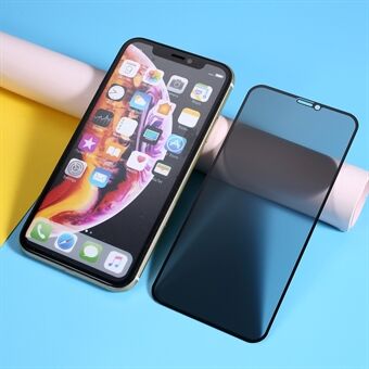 Peep-estävä 5D-kokoinen karkaistun lasin suojakalvo iPhone 11: lle 6,1 tuumaa (2019) / XR 6,1 tuumaa