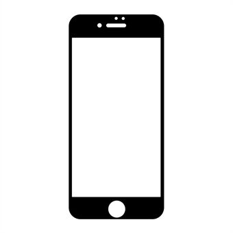 9H: n silkkitulostus - täysi peite - karkaistua lasia oleva puhelimen näytönsuoja iPhone 8/7: lle, 4,7 tuumaa