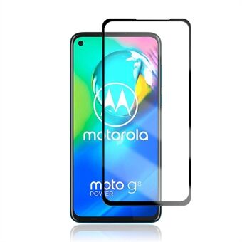 MOCOLO Silkkipainettu karkaistu lasinen näytönsuoja Motorola Moto G8 Powerille - musta