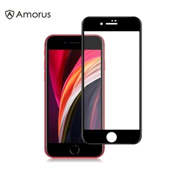 AMORUS Full Coverage 3D Curved Full Glue Panssarilasi - iPhone SE (2. sukupolvi) 2020/8/7