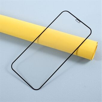 Täysliima Täysikokoinen silkkipainettu karkaistu lasinen näytönsuoja iPhone 12 Pro/ 12 -puhelimeen