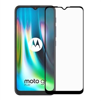 Täysi peittävä karkaistu lasi näytönsuojakalvo (täysliima) Motorola Moto G9 Playlle
