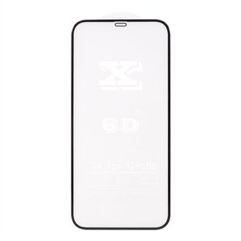 Täysi kattavuus 6D kylmäveistetty karkaistusta lasista valmistettu suojakalvo (koko liima) iPhonelle 12 mini