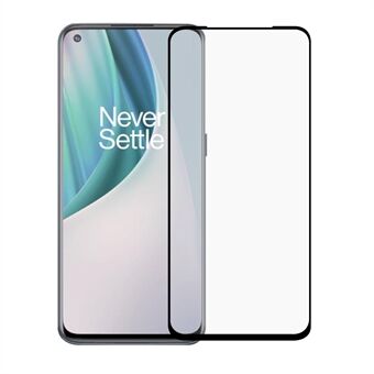 Täydellinen suojus OnePlus Nord N10 5G Black Edges -karkaistulle lasikalvolle [Full Glue]