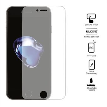 Anti-piip Privacy karkaistu lasi Näytönsuoja 0.3mm Arc Edge iPhone 8/7 4.7