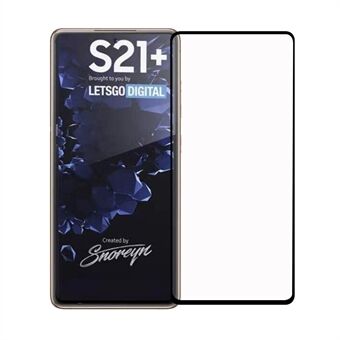 Samsung Galaxy S21 + 5G Full Glue Full Cover karkaistu lasi näytönsuoja mustilla reunoilla
