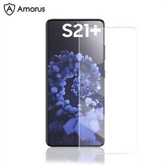 AMORUS Ultra Clear Full Coverage 3D Curved Screen Design UV-nestemäinen karkaistu lasi -suojakalvo [koko liima] - Samsung Galaxy S21 + 5G