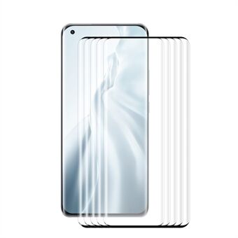 ENKAY 5kpl / sarja 0,26 mm 9H 3D kaareva koko näytönsuoja karkaistu lasisuoja Xiaomi Mi 11 / Mi 11 Pro