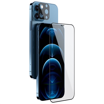 NILLKIN 2 in 1 -näyttö, erittäin kirkas HD-karkaistu lasi -näytönsuoja kamerakalvolla iPhone 12 Pro Max -puhelimelle