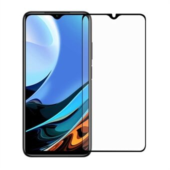 Ultra Clear Full Glue Complete Covering Anti-Explosion Tempered Glass Film Black Edges Näytönsuoja Xiaomi Redmi 9T / 9 Power / Note 9 4G:lle (Qualcomm Snapdragon 662)