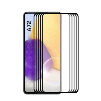 5 kpl / sarja HAT- Prince 0,26 mm 9H 2,5D koko näytön peittävä karkaistu lasi näytönsuoja [Full Glue] Samsung Galaxy A72 5G / 4G