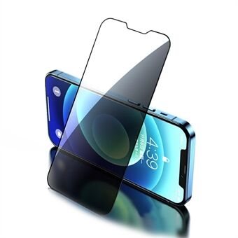 JOYROOM Anti- Spy Privacy Protection Silk Print Tempered Glass koko näytön suojakalvo iPhone 13/13 Pro 6,1 tuumalle