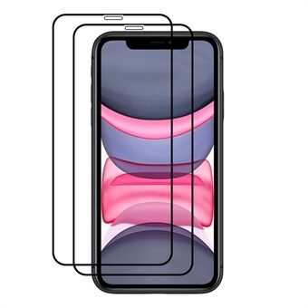 AMORUS 2kpl / sarja Anti-Fingerprint Premium HD Clarity Full Glue karkaistu lasikalvo iPhone SE:lle (2. sukupolvi) / 6/7/8 4,7 tuumaa