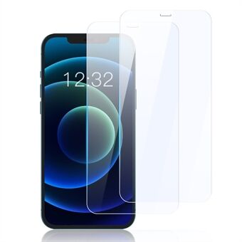 AMORUS 2kpl / sarja Full Glue Scratch HD läpinäkyvä karkaistu lasi näyttökalvo iPhone 12 mini 5,4 tuumalle