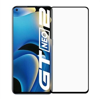 Koko näyttö Full Glue Clear 9H Kovuus Räjähdyssuojattu 0,2 mm HD karkaistu lasikalvo Realme GT Neo2:lle