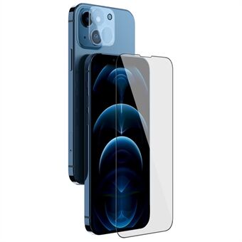 NILLKIN 2 in 1 Full Coverage Ultra Clear HD Sormenjälkiä estävä AGC Glass Tempered Glass näytönsuoja kamerakalvolla iPhone 13 mini 5,4 tuumalle