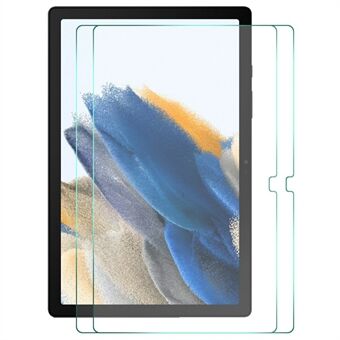 HAT Prince Samsung Galaxy Tab A8 10.5 (2021) 2kpl/pakkaus Anti-sormenjälkiä HD 2.5D Arc Edge Full Screen Full Glue 9H Kovuus 0.33mm Karkaistu lasi Näytönsuoja