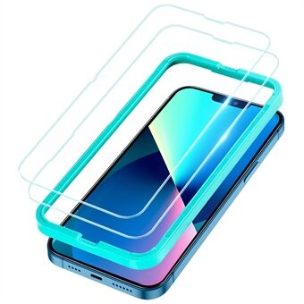 ESR 2kpl / Pack Screen Shield Series HD Clarify näytönsuoja iPhone 13 minille 5,4 tuumaa, Täyskansi Täysi liimakarkaistu lasikalvosuoja helposti asennettavalla kehyksellä