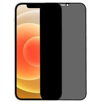 IPhone 12/12 Pro 6,1 tuuman silkkitulostus Anti- Spy Täyspeitto Anti-sormenjälkiä Matte Full Glue karkaistu lasi näytönsuojakalvo