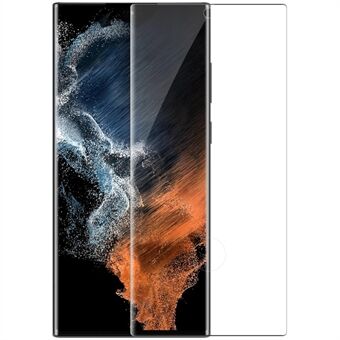 NILLKIN 3D CP + MAX Samsung Galaxy S22 Ultra 5G Anti-Explosion 9H Hardness Täysi peittävä karkaistu lasikalvo AGC-lasinen näytönsuoja
