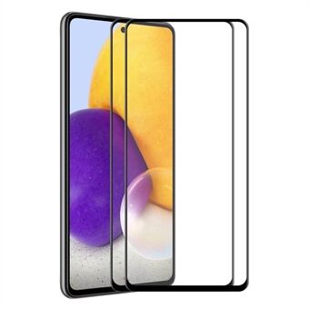 ENKAY 2kpl / setti Samsung Galaxy A53 5G 6D Full Glue Silk Printing karkaistu lasikalvo täysikokoinen näytönsuoja