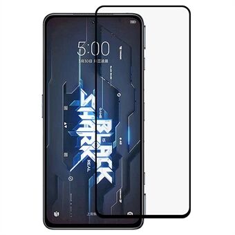 Xiaomi Black Shark 5 RS:lle täysin peittävä näytönsuoja High Definition Silk Printing Full Glue Tempered Glass Film Guard