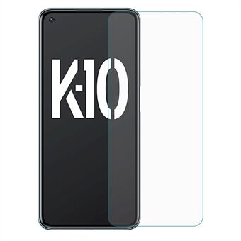 Erittäin ohut näytönsuoja Oppo K10 5G:lle, 0,3 mm Arc Edges HD Kirkas Vahva Kovuus Karkaistu lasi näyttökalvo