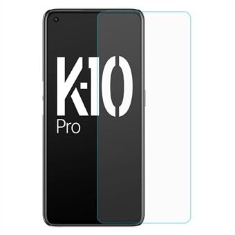 Ultraohut näytönsuoja Oppo K10 Pro 5G:lle, vahva kovuus Scratch 0,3 mm Arc Edges HD kirkas karkaistu lasi näyttökalvo
