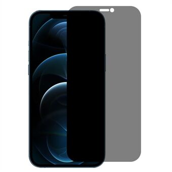 RURIHAI iPhone 12/12 Pro 6,1 tuuman Anti- Spy AGC karkaistu lasikalvo kirkas sormenjälkiä estävä Full Glue 2.5D Privacy näytönsuoja