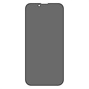 IPhone 14:lle 6,1 tuuman kulutusta kestävä koko näytön peitto Spy estävä silkkitulostus karkaistu lasi näytönsuojakalvo (sivuliima)