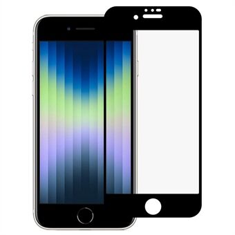 IPhone SE (2020)/SE (2022)/iPhone 7/8 4,7 tuuman Scratch 9D koko kansi sivuliima karkaistu lasikalvo räjähdyssuojattu silkkitulostus näytönsuoja