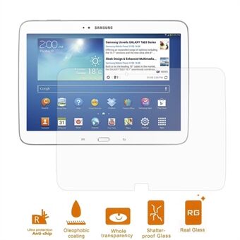 0,3 mm panssarilasi - Samsung Galaxy Tab 3 10.1 P5200 P5210 (Arc Edge)