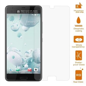 HTC U Ultra karkaistu lasi -näytönsuoja 0,3 mm (Arc Edge)